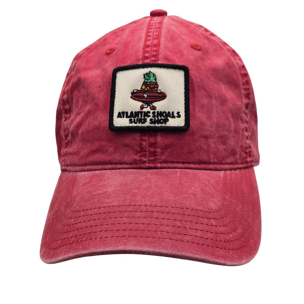 LEGACY Atlantic Shoals Surf Shop Pineapple Hat Pink Distressed Strapback Cap
